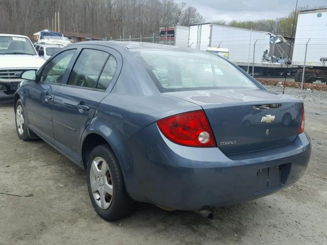 1G1AK52F857507328 - 2005 CHEVROLET COBALT BLUE photo 3