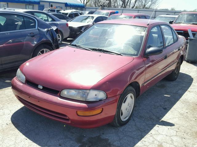 1Y1SK5269TZ000480 - 1996 GEO PRIZM RED photo 2