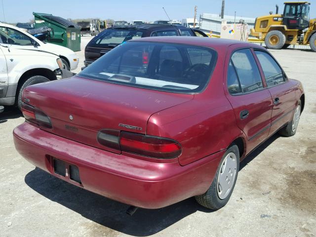 1Y1SK5269TZ000480 - 1996 GEO PRIZM أحمر صورة 4