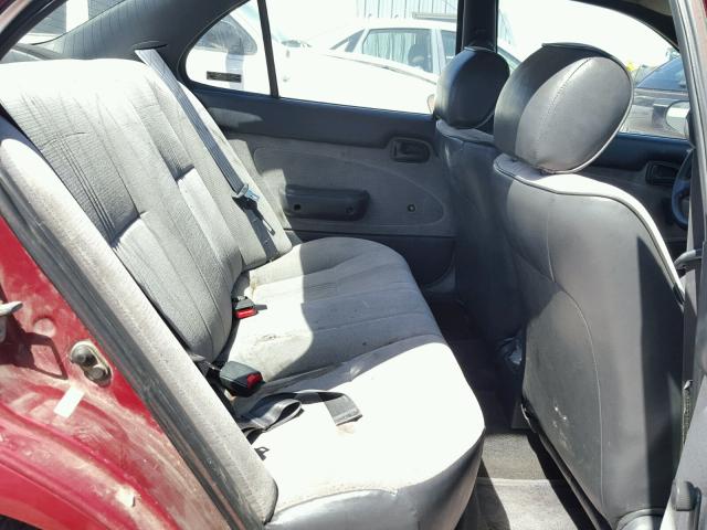 1Y1SK5269TZ000480 - 1996 GEO PRIZM أحمر صورة 6