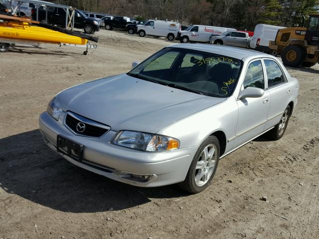 1YVGF22F725294684 - 2002 MAZDA 626 ES SILVER photo 2