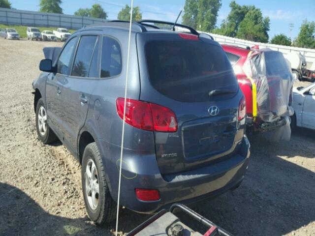 5NMSG73D97H051938 - 2007 HYUNDAI SANTA FE G GRAY photo 3