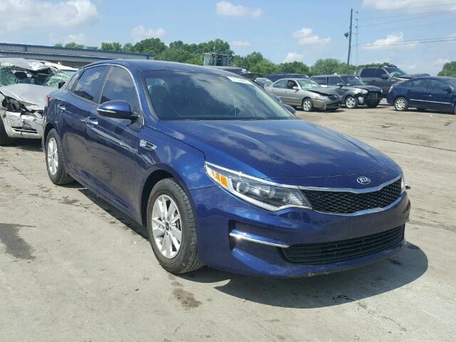 5XXGT4L35GG082593 - 2016 KIA OPTIMA LX BLUE photo 1