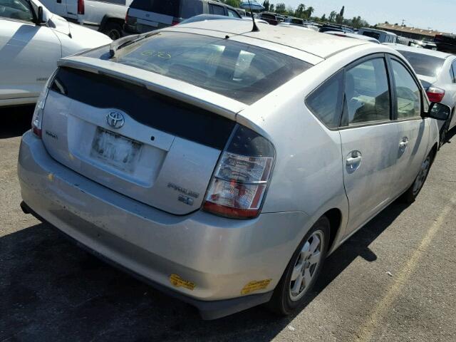 JTDKB20U457014225 - 2005 TOYOTA PRIUS SILVER photo 4