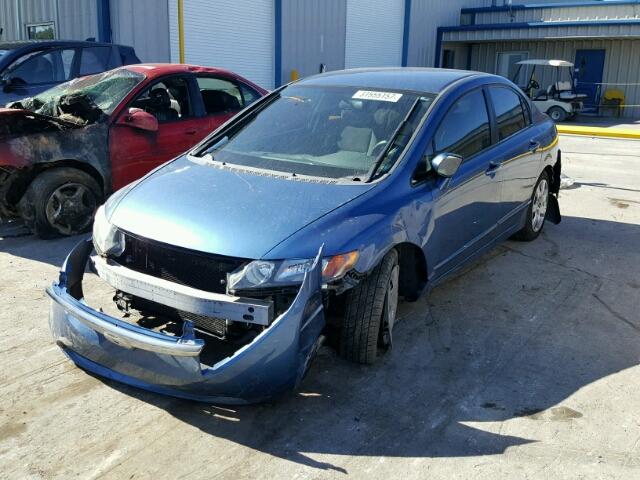 1HGFA16596L112904 - 2006 HONDA CIVIC LX BLUE photo 2