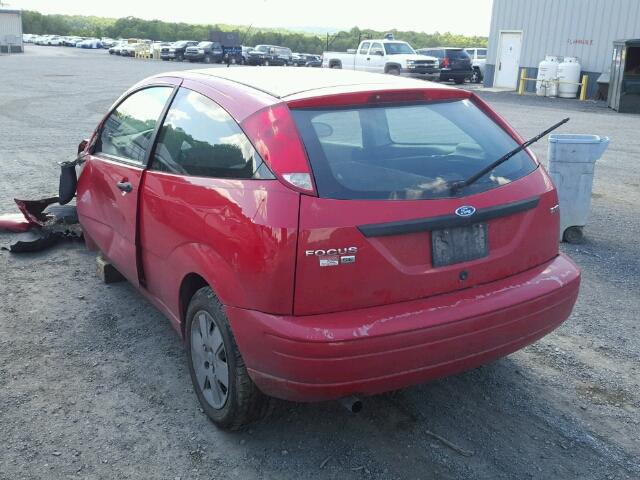 1FAHP31N06W204030 - 2006 FORD FOCUS ZX3 RED photo 3