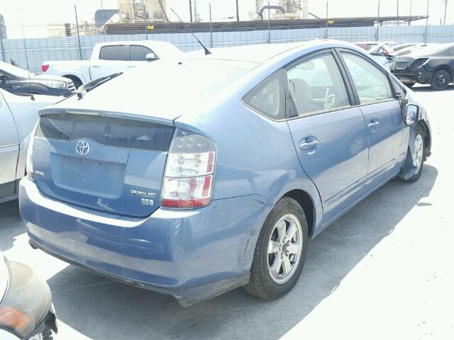 JTDKB20U353086542 - 2005 TOYOTA PRIUS BLUE photo 4