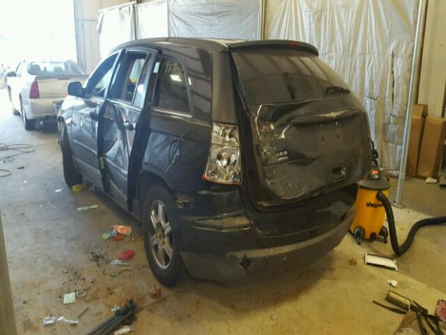 2C4GF68465R392602 - 2005 CHRYSLER PACIFICA T BLACK photo 3