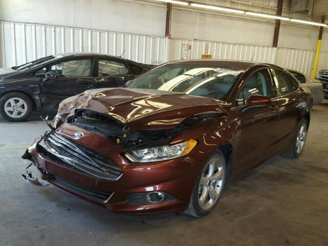 3FA6P0G74GR269949 - 2016 FORD FUSION S BURGUNDY photo 2