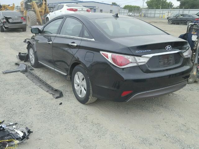 KMHEC4A49DA050462 - 2013 HYUNDAI SONATA BLACK photo 3