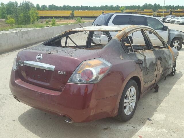 1N4AL2AP1AC194594 - 2010 NISSAN ALTIMA 2.5 BURGUNDY photo 4