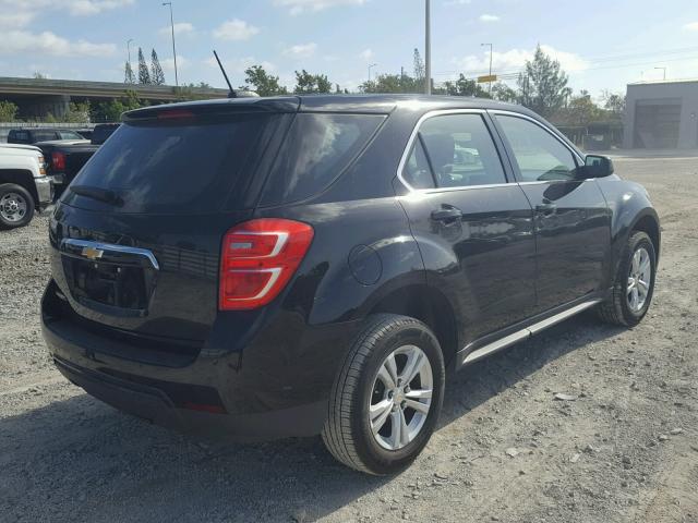 2GNALBEK6H1513911 - 2017 CHEVROLET EQUINOX LS BLACK photo 4