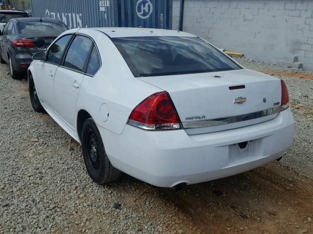 2G1WD5EM5B1263141 - 2011 CHEVROLET IMPALA POL WHITE photo 3