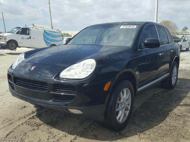 WP1AB29P24LA68846 - 2004 PORSCHE CAYENNE S BLACK photo 2