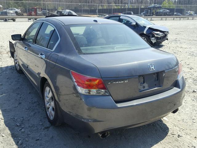 1HGCP3F82AA012591 - 2010 HONDA ACCORD EXL GRAY photo 3