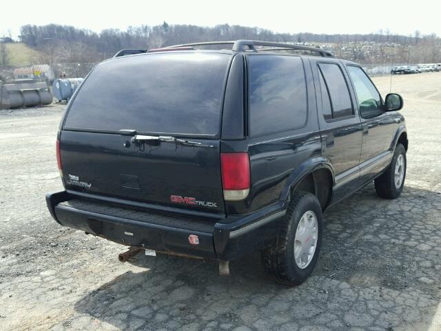 1GKDT13W7V2522011 - 1997 GMC JIMMY BLACK photo 4