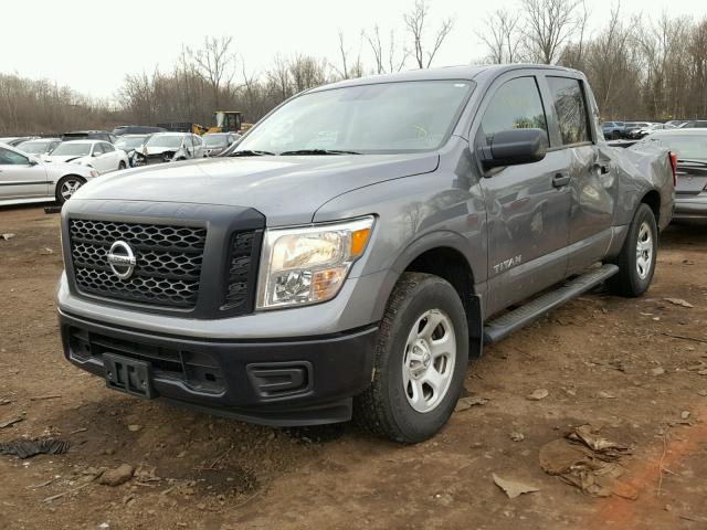 1N6AA1EJ8HN511203 - 2017 NISSAN TITAN S GRAY photo 2