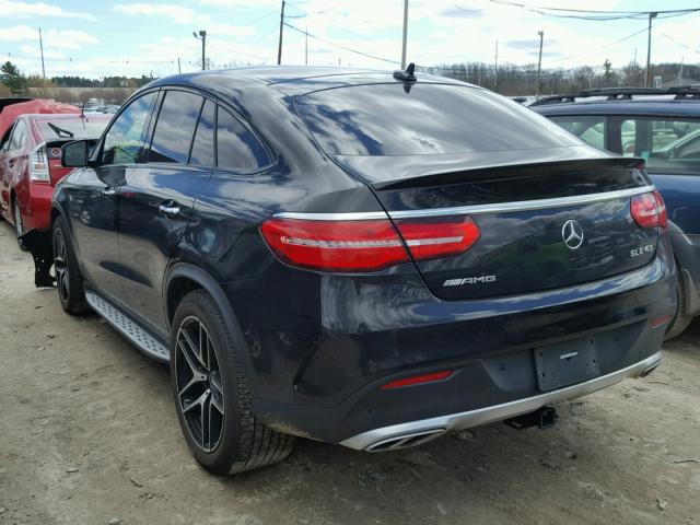 4JGED6EB8HA049360 - 2017 MERCEDES-BENZ GLE COUPE BLACK photo 3