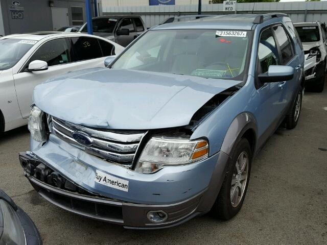 1FMDK02WX8GA02141 - 2008 FORD TAURUS X S BLUE photo 2