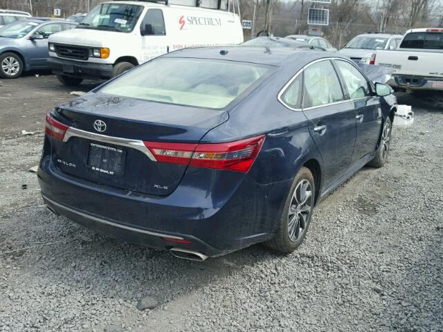 4T1BK1EB1GU215369 - 2016 TOYOTA AVALON XLE BLUE photo 4