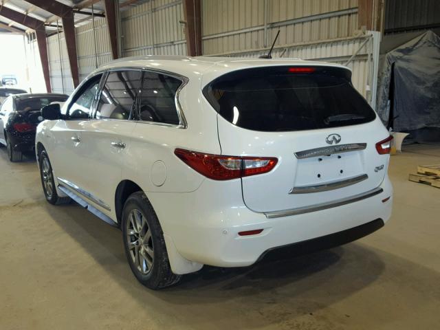 5N1CL0MN4EC511402 - 2014 INFINITI QX60 HYBRI WHITE photo 3