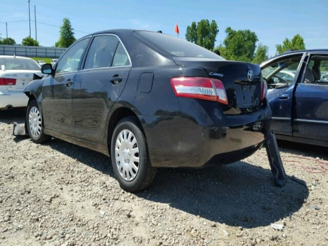 4T1BF3EK6AU551333 - 2010 TOYOTA CAMRY BLACK photo 3