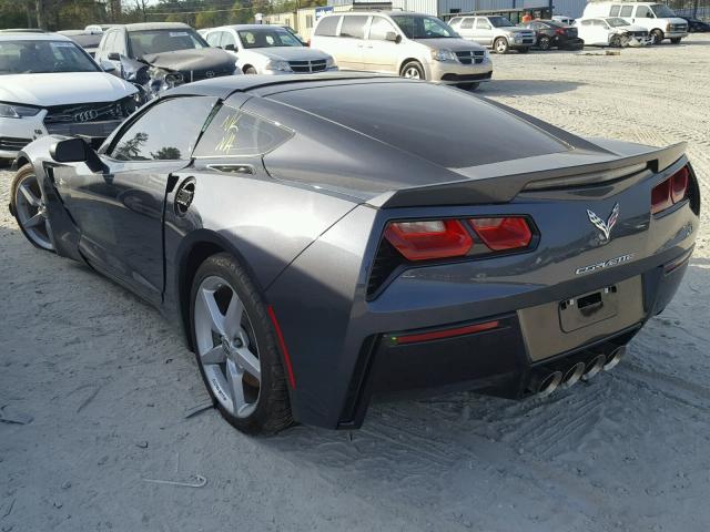 1G1YB2D73E5108826 - 2014 CHEVROLET CORVETTE S GRAY photo 3