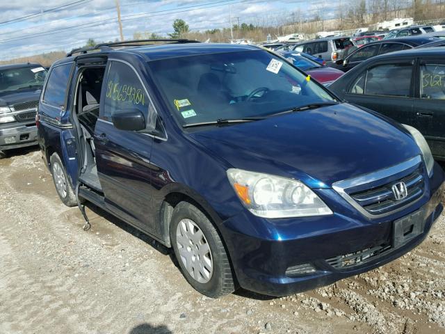 5FNRL38277B082732 - 2007 HONDA ODYSSEY LX BLUE photo 1