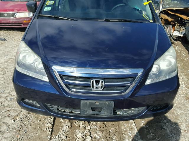 5FNRL38277B082732 - 2007 HONDA ODYSSEY LX BLUE photo 7