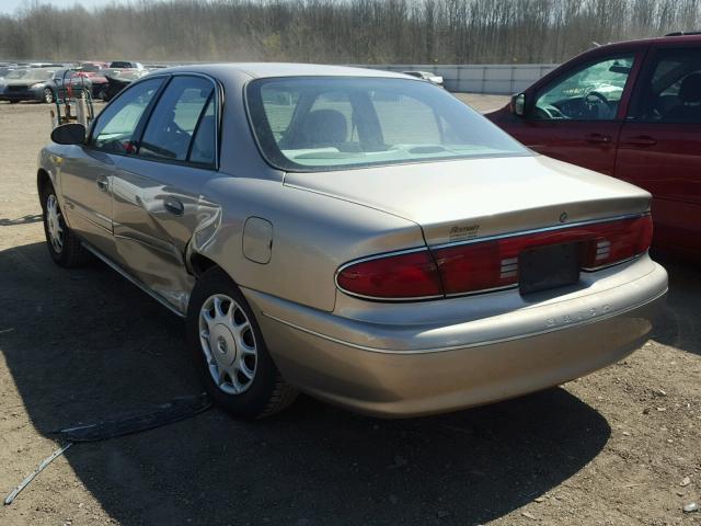 2G4WS52J911261491 - 2001 BUICK CENTURY CU TAN photo 3