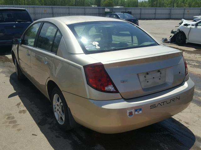 1G8AZ52F85Z102703 - 2005 SATURN ION LEVEL GOLD photo 3