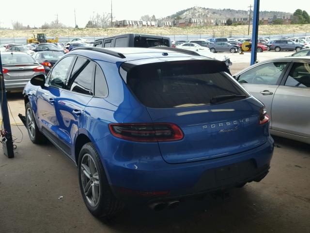 WP1AB2A57GLB58654 - 2016 PORSCHE MACAN S BLUE photo 3