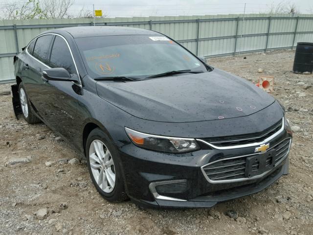 1G1ZE5ST0HF205249 - 2017 CHEVROLET MALIBU LT BLACK photo 1