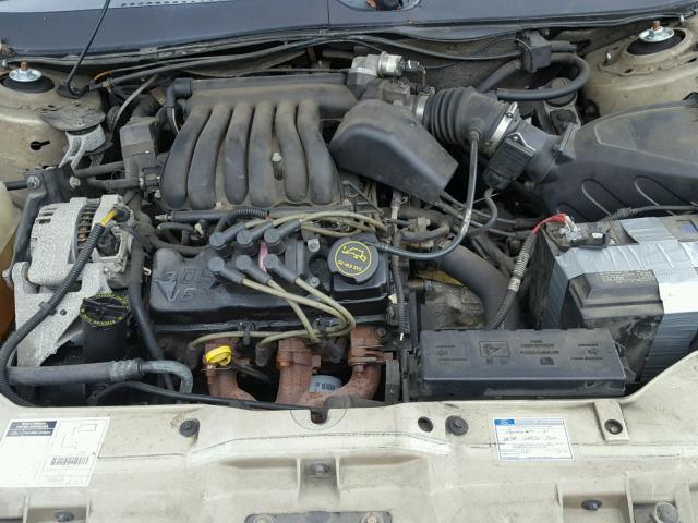 1FAFP53U71G285523 - 2001 FORD TAURUS SE GOLD photo 7