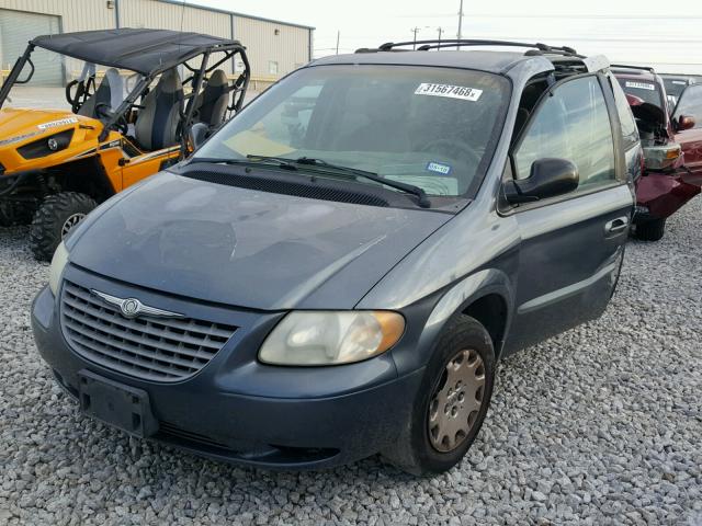 1C8GJ45362B531201 - 2002 CHRYSLER VOYAGER LX BLUE photo 2