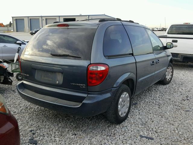 1C8GJ45362B531201 - 2002 CHRYSLER VOYAGER LX BLUE photo 4