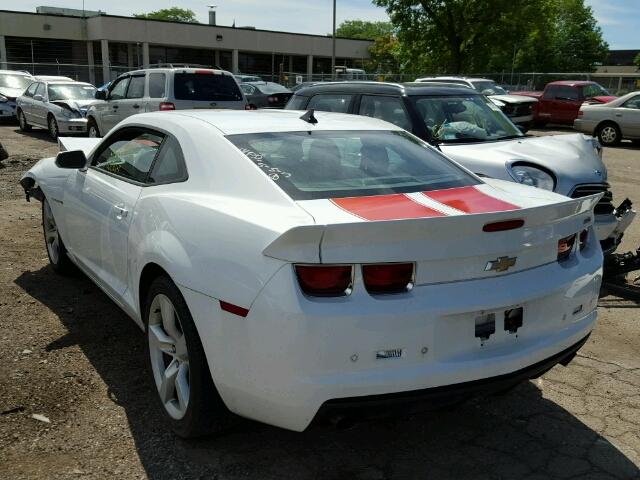 2G1FC1ED9B9208088 - 2011 CHEVROLET CAMARO LT WHITE photo 3