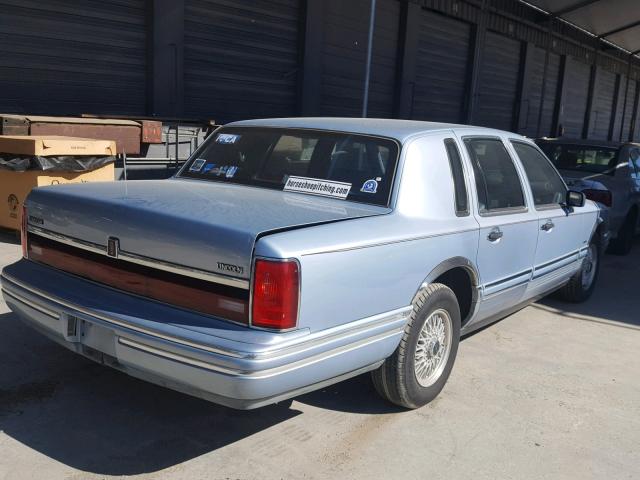 1LNLM83WXNY708440 - 1992 LINCOLN TOWN CAR C BLUE photo 4