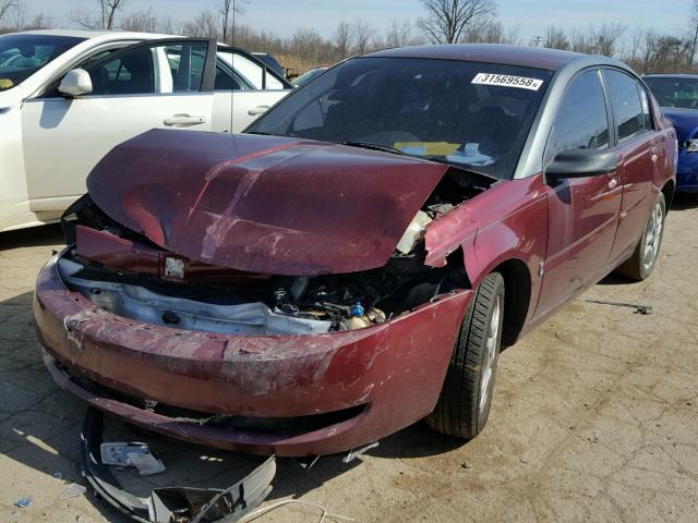 1G8AL52F63Z103444 - 2003 SATURN ION LEVEL BURGUNDY photo 2
