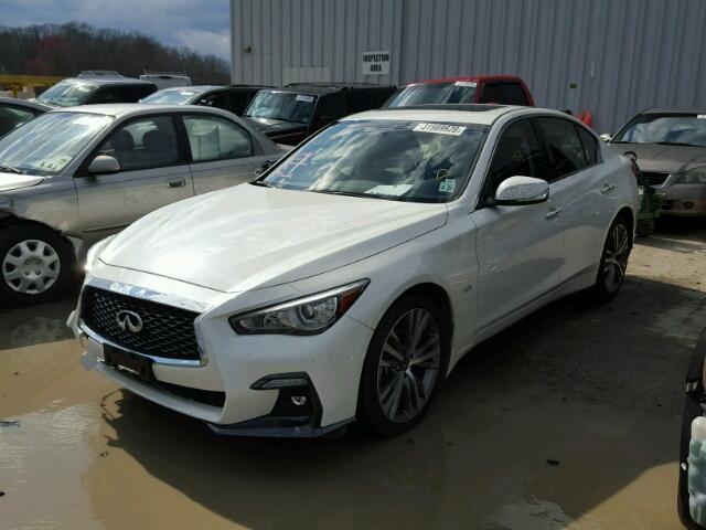 JN1EV7AR3JM436545 - 2018 INFINITI Q50 LUXE WHITE photo 2