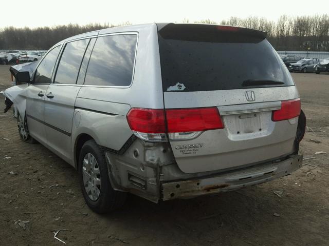 5FNRL38218B039344 - 2008 HONDA ODYSSEY LX GRAY photo 3