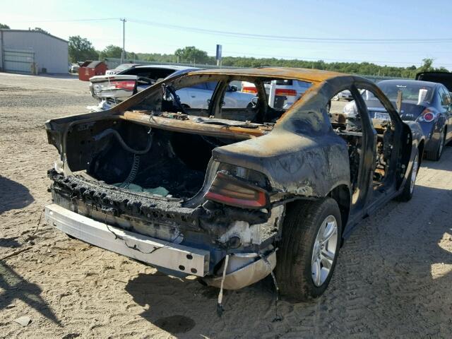 2C3CDXBG1FH896726 - 2015 DODGE CHARGER SE BURN photo 4