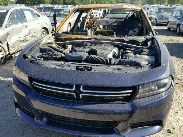 2C3CDXBG1FH896726 - 2015 DODGE CHARGER SE BURN photo 9