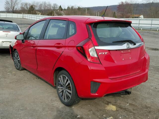 3HGGK5G8XFM764897 - 2015 HONDA FIT EX RED photo 3