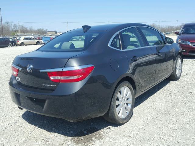 1G4PP5SKXF4200354 - 2015 BUICK VERANO GRAY photo 4