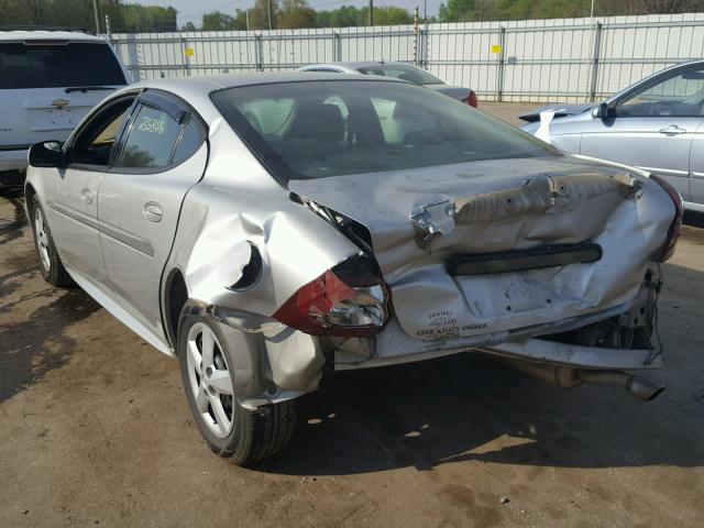 2G2WP552761259356 - 2006 PONTIAC GRAND PRIX SILVER photo 3