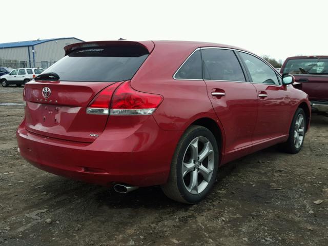 4T3BK11AX9U007014 - 2009 TOYOTA VENZA BASE RED photo 4