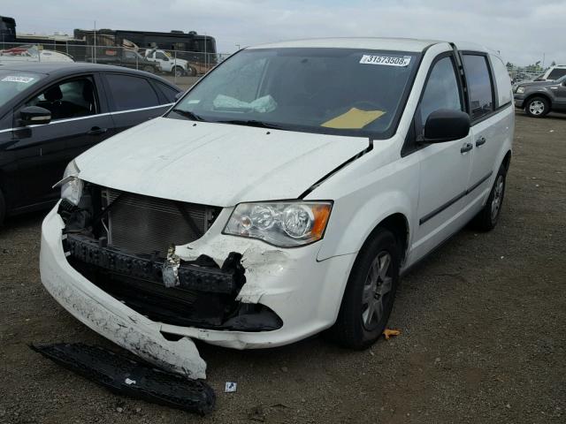 2C4JDGAG9CR279844 - 2012 DODGE RAM VAN WHITE photo 2