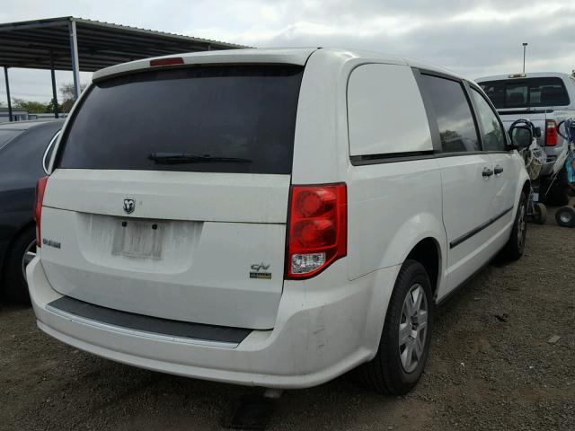 2C4JDGAG9CR279844 - 2012 DODGE RAM VAN WHITE photo 4