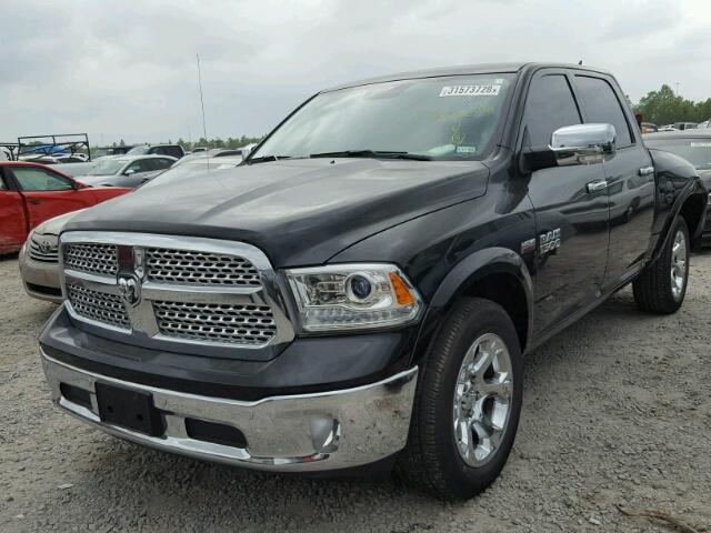 1C6RR7NT1HS832513 - 2017 RAM 1500 LARAM BLACK photo 2